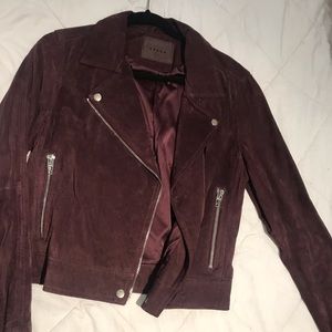 Purple suede jacket